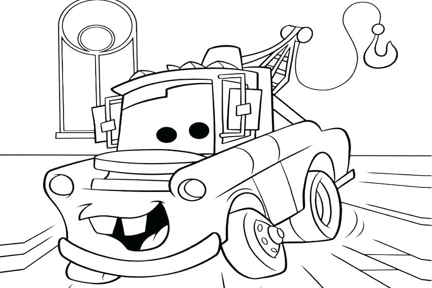 850x567 Mater And Lightning Mcqueen Coloring Pages Lightning Coloring Page
