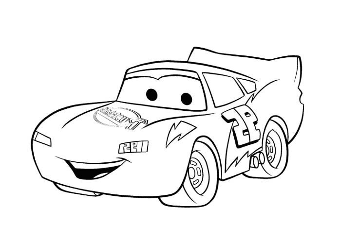 Lightning Maqueen Coloring Pages