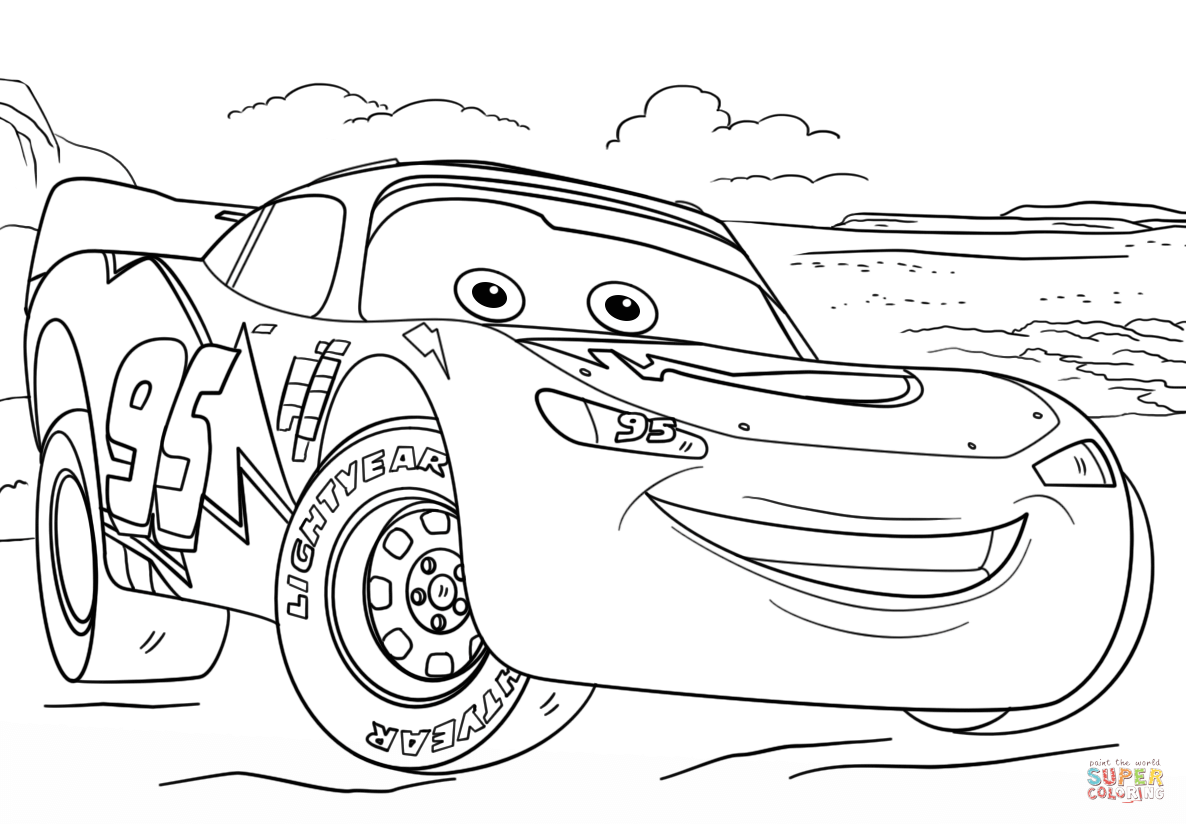 Lightning Mcqueen From Cars 3 Coloring Page Free Printable 1186x824 Lightning Mcqueen From Cars 3 Coloring Page Free Printable
