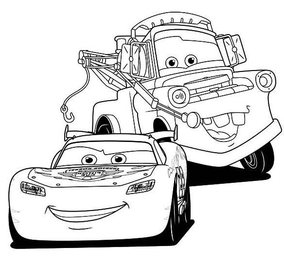 584x547 Lightning Mcqueen Coloring Pages Disney's Cars Coloring Sheets