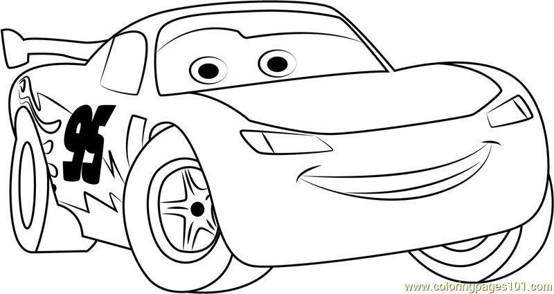 800x425 Cute Lightning Mcqueen Coloring Page