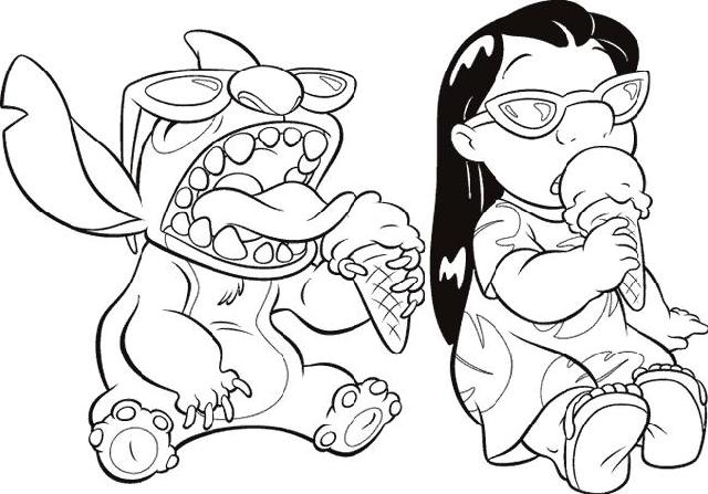 640x447 Lilo And Stitch Coloring Book Pages