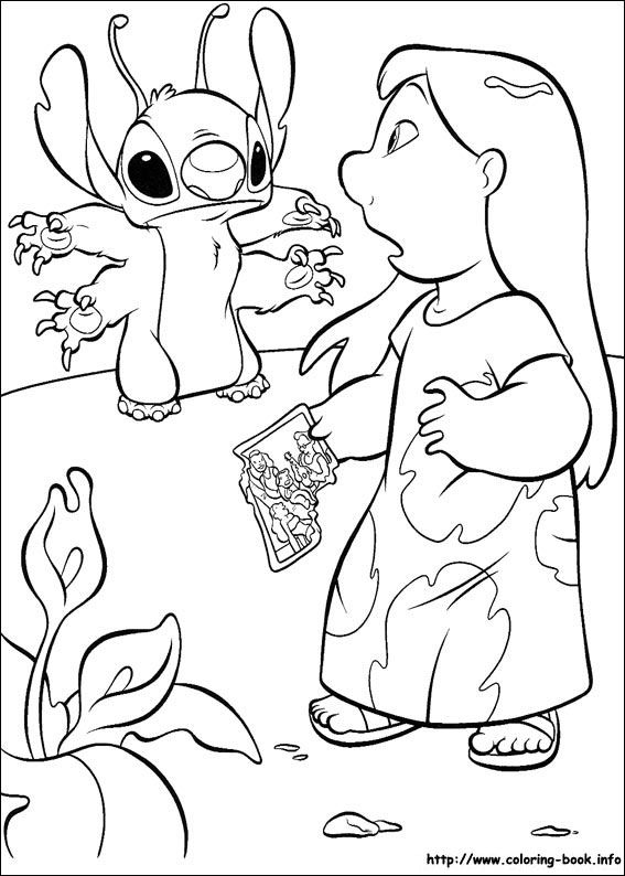 567x794 Lilo And Stitch Coloring Picture Disney Coloring Pages