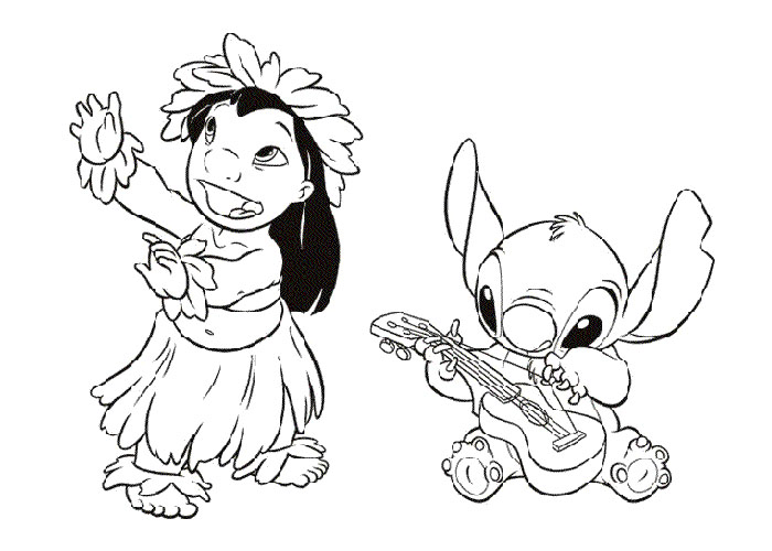 700x500 Disney Lilo And Stitch Coloring Pages