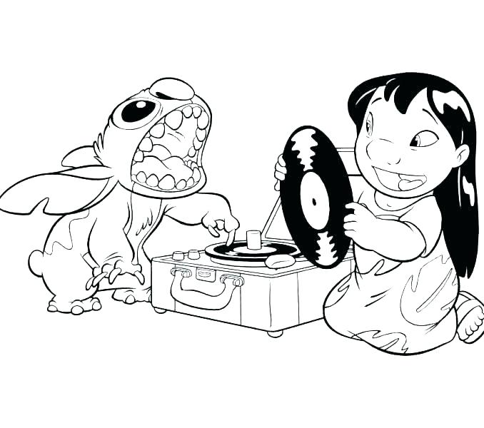 678x600 Elvis Stitch Coloring Pages Stitch Coloring Pages Lilo Stitch