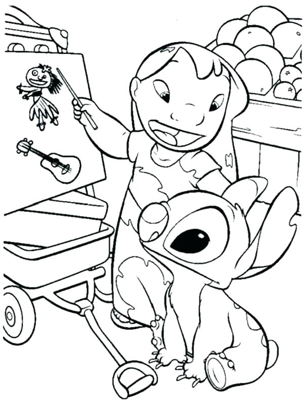 600x801 Lilo And Stitch Coloring Book Plus Lilo And Stitch Coloring Pages