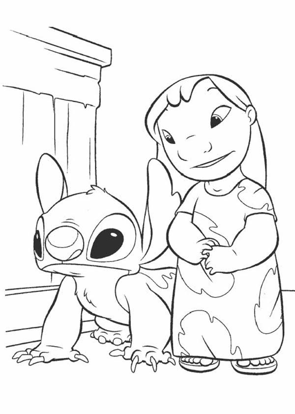 600x841 Lilo Amp Stitch Coloring Page