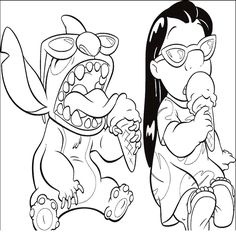 236x241 Lilo Amp Stitch Coloring Page Y Blank Pattern ~ Lilo Amp Stitch