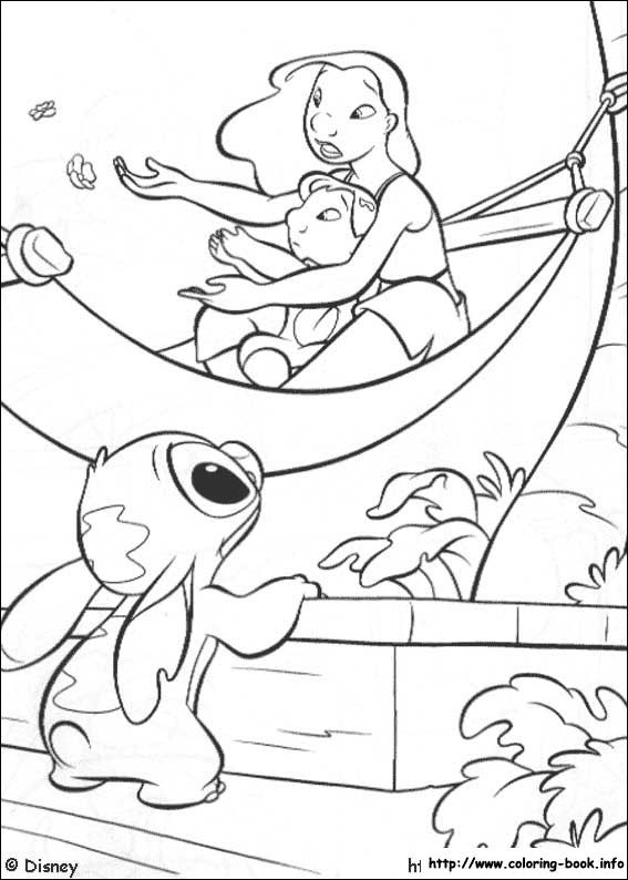 567x794 Lilo And Stitch Coloring Picture W. Disney