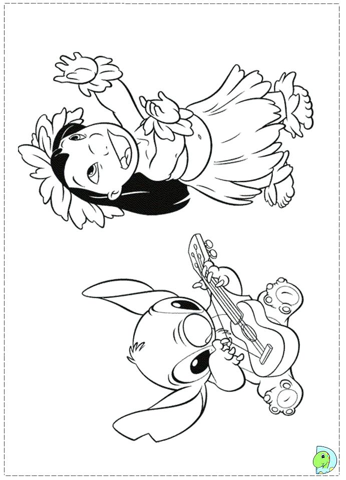 691x960 Lilo Para Colorear Coloring Page Fiestas Lilo Y Stitch Para