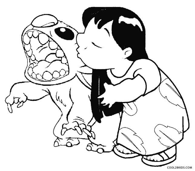 644x565 Printable Lilo And Stitch Coloring Pages For Kids Cool2bkids