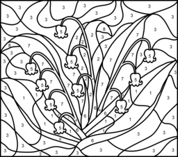 256x226 Lily Of The Valley Coloring Page. Printables. Apps For Kids.