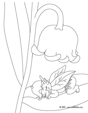 366x470 Lily Of The Valley And Fairy Coloring Page. Perfect Coloring Sheet
