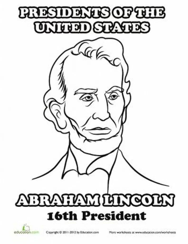 Lincoln Coloring Page at GetColorings.com | Free printable colorings ...