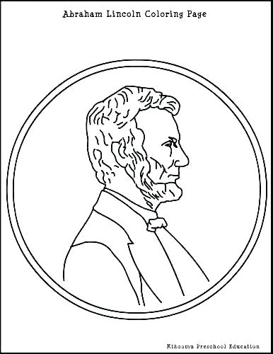 386x500 Abraham Lincoln Coloring Sheet