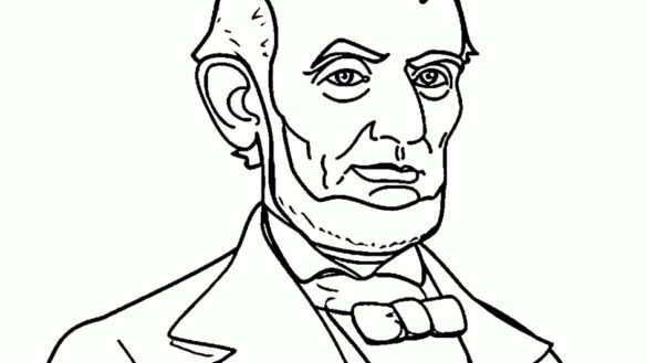 585x329 Abraham Lincoln Coloring Page 20 With Abraham Lincoln Coloring