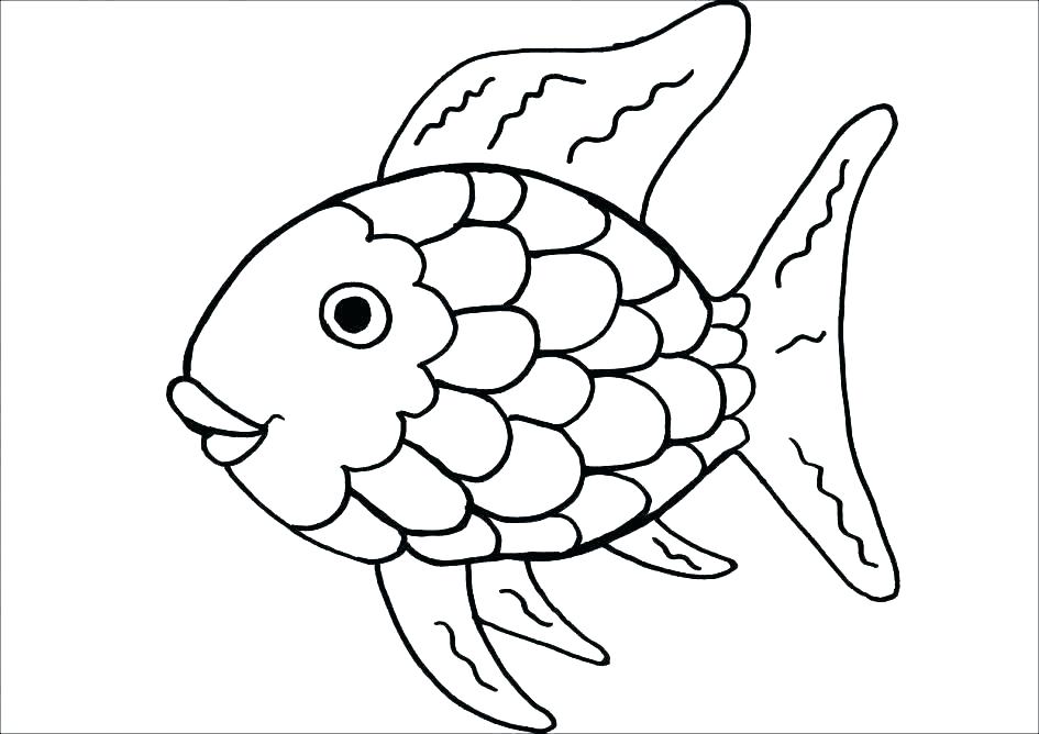 945x668 Coloring Pages Fish Fish Coloring Page Fish Line Drawing Fish