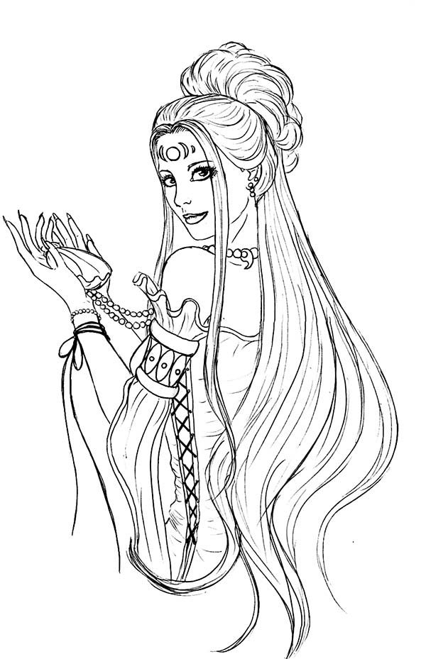 600x929 Aphrodite, Stunning Picture Of Aphrodite Coloring Page