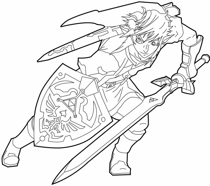 736x652 The Legend Of Zelda Link Coloring Pages Link Coloring Pages Link
