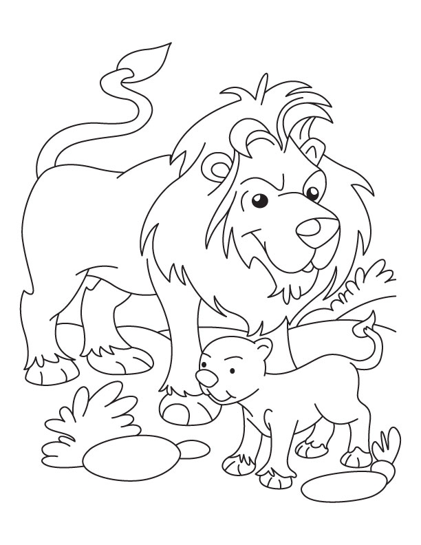 Lion Lamb Coloring Page Lion And Lamb Coloring Pages Lion Cub 612x792 Lion Lamb Coloring Page Lion And Lamb Coloring Pages Lion Cub