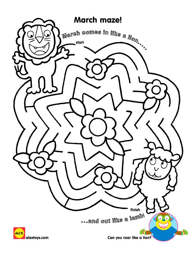 March Lion And Lamb Printable Lambs, Lions And March 650x841 March Lion And Lamb Printable Lambs, Lions And March