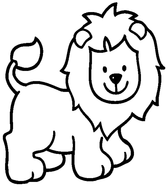 554x617 Cartoon Lion Coloring Pages