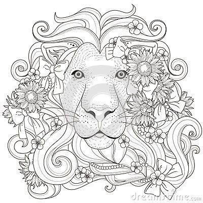 400x400 Image Result For Lion Coloring Pages For Adults Coloring Pages