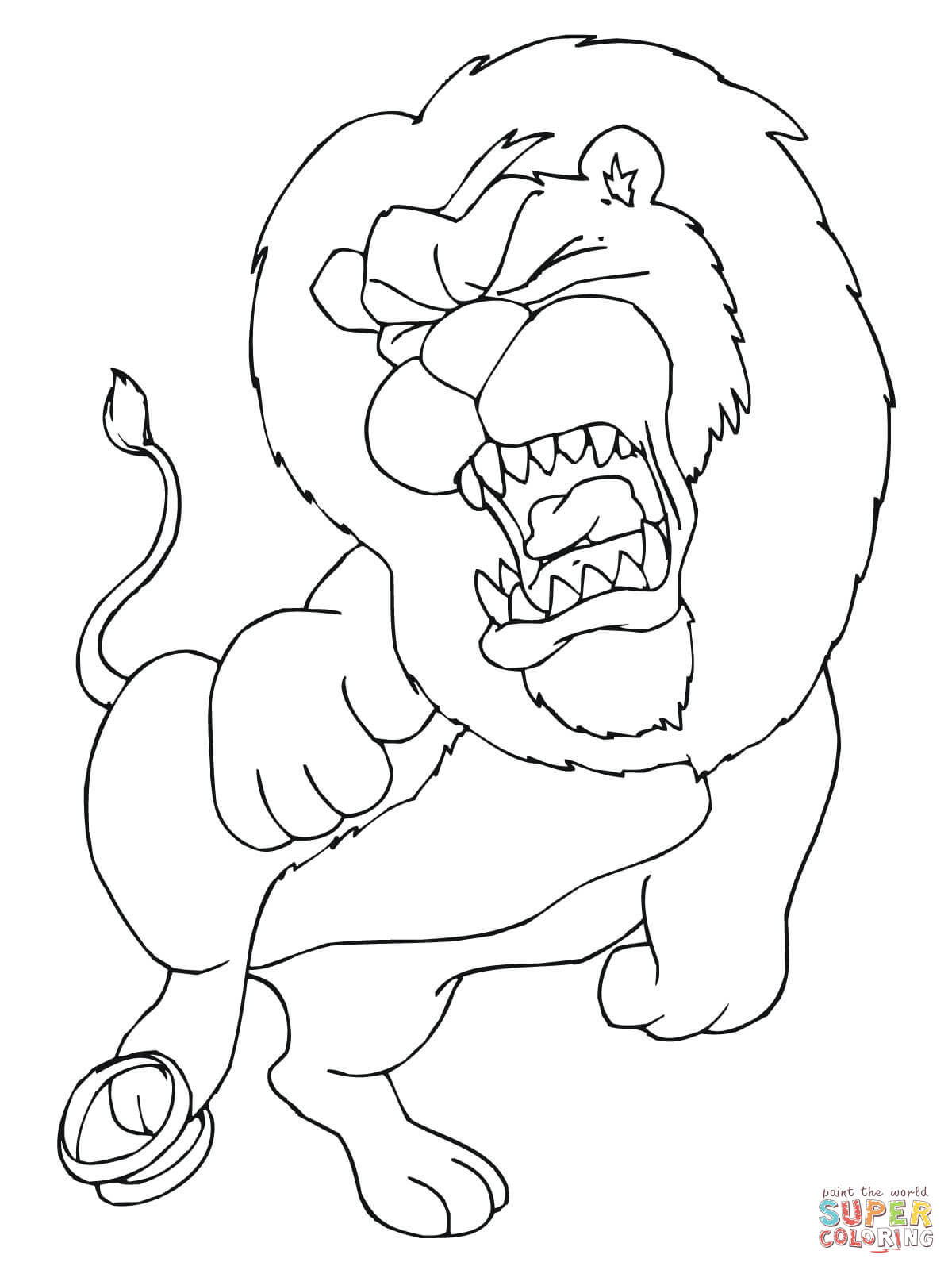 1200x1600 Interesting Coloring Picture Of A Lion Lions P