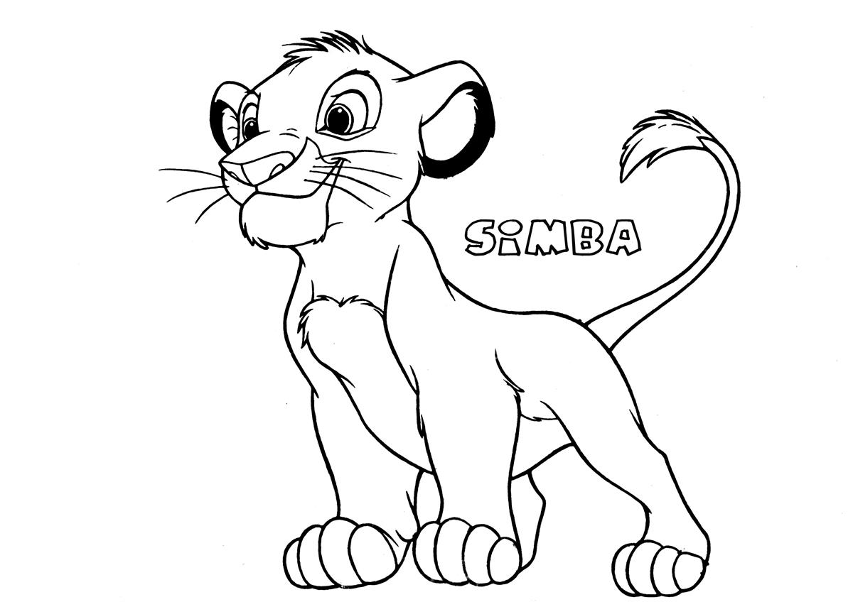 Simba5 The Lion King Coloring Page 1200x848 Simba5 The Lion King Coloring Page