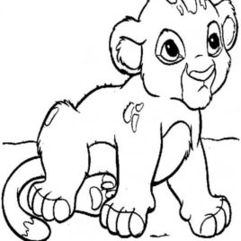 Coloring Page Of Lion Cub Kids Drawing And Coloring Pages 268x268 Coloring Page Of Lion Cub Kids Drawing And Coloring Pages