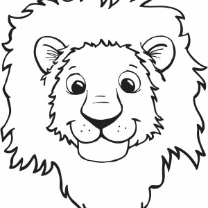 300x300 Lion Face Coloring Page Brilliant Lion Face Coloring Pictures
