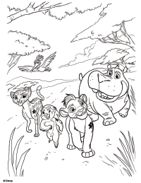 Fuli The Lion Guard Coloring Page 200x259 Fuli The Lion Guard Coloring Page