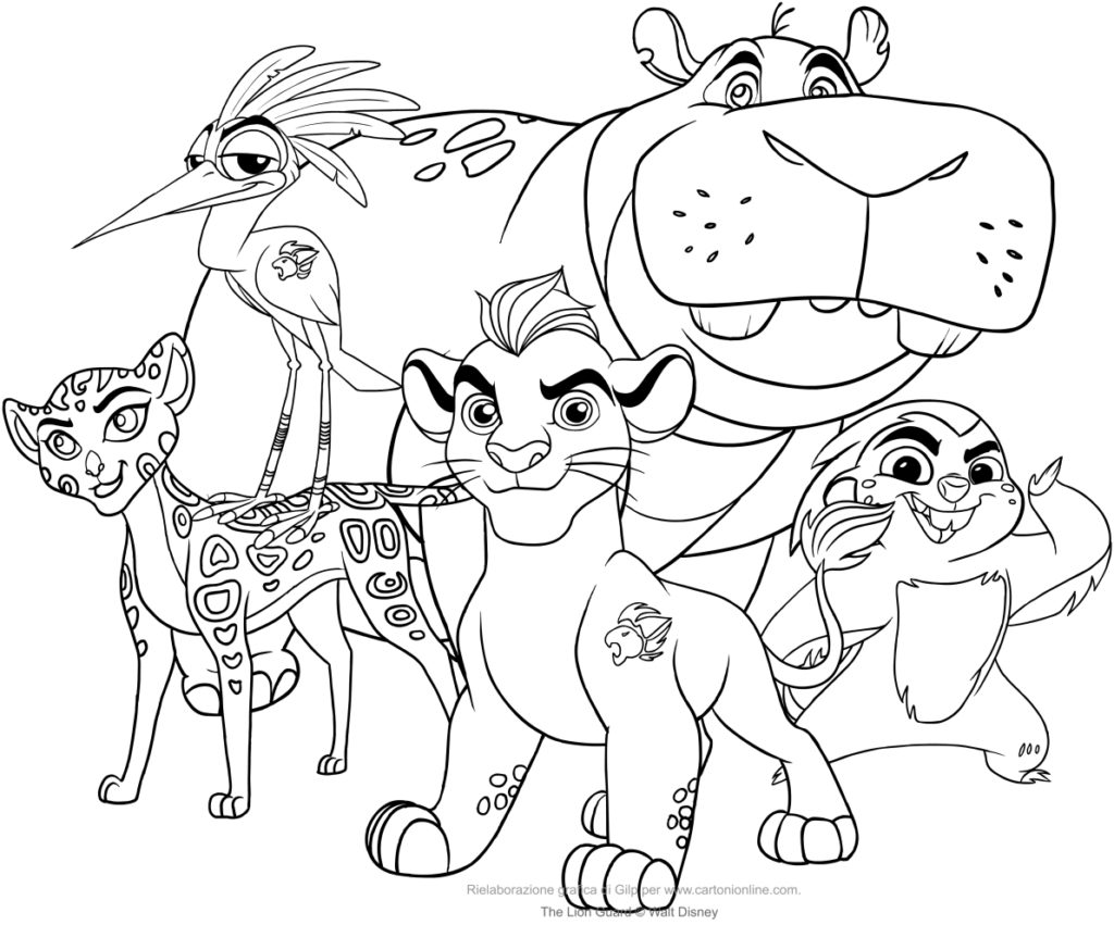 Lion Guard Coloring Pages The Page To Print Get Bubbles 1024x851 Lion Guard Coloring Pages The Page To Print Get Bubbles