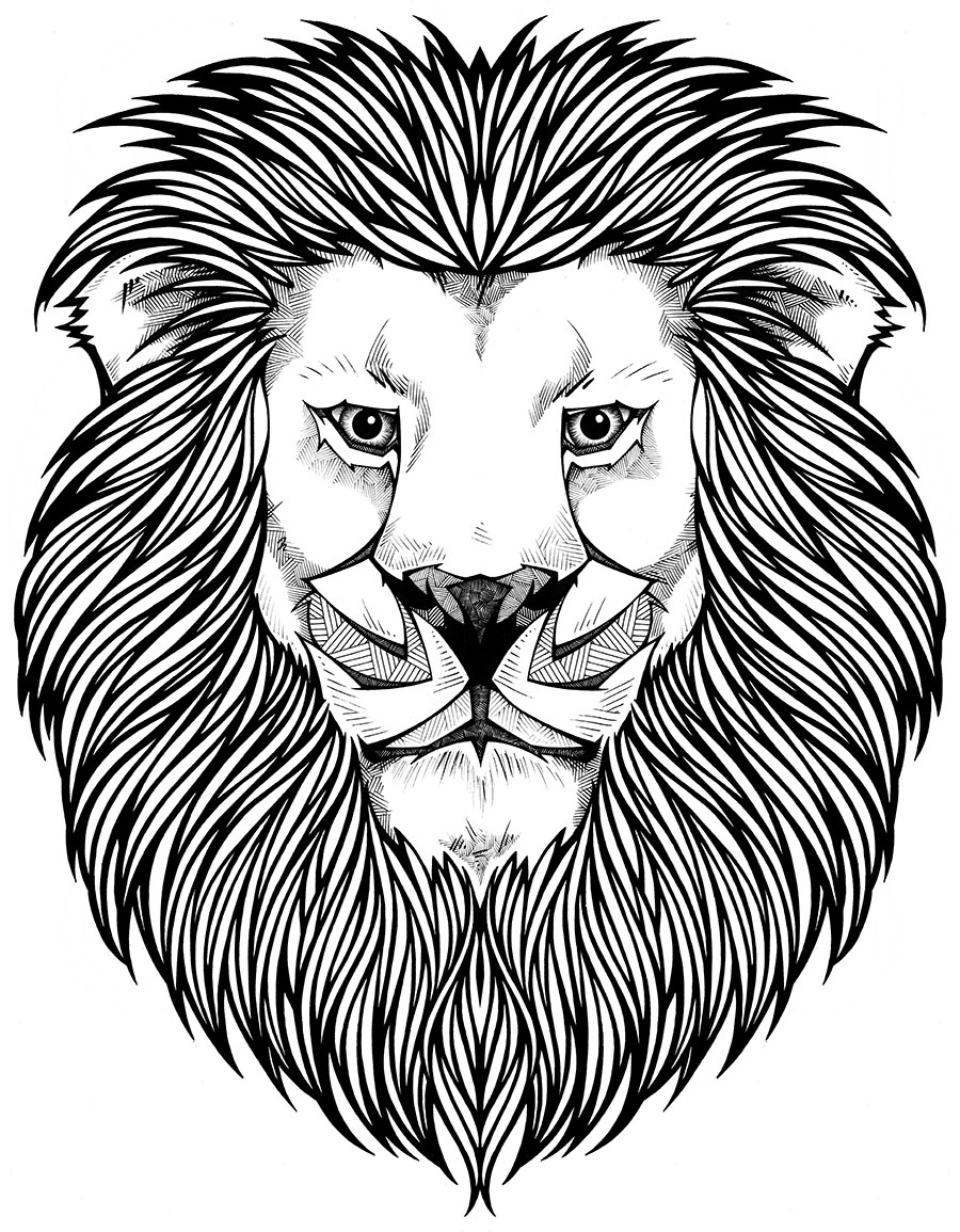 Lion Face Coloring Pages 900x1155 Lion Face Coloring Pages