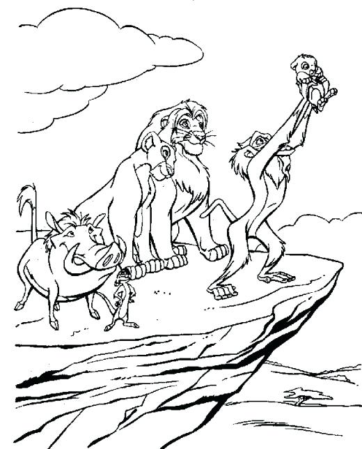 Lion King Printable Coloring Pages Protecting A Lion King Falling 520x644 Lion King Printable Coloring Pages Protecting A Lion King Falling