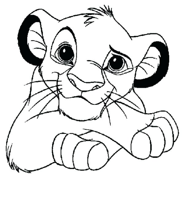 Lion King Coloring Page Professional 600x646 Lion King Coloring Page Professional