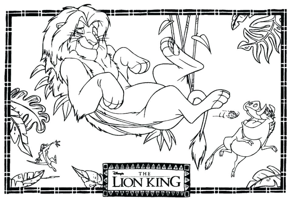 Free Lion King Coloring Pages Lion King Coloring Pages Free 960x659 Free Lion King Coloring Pages Lion King Coloring Pages Free