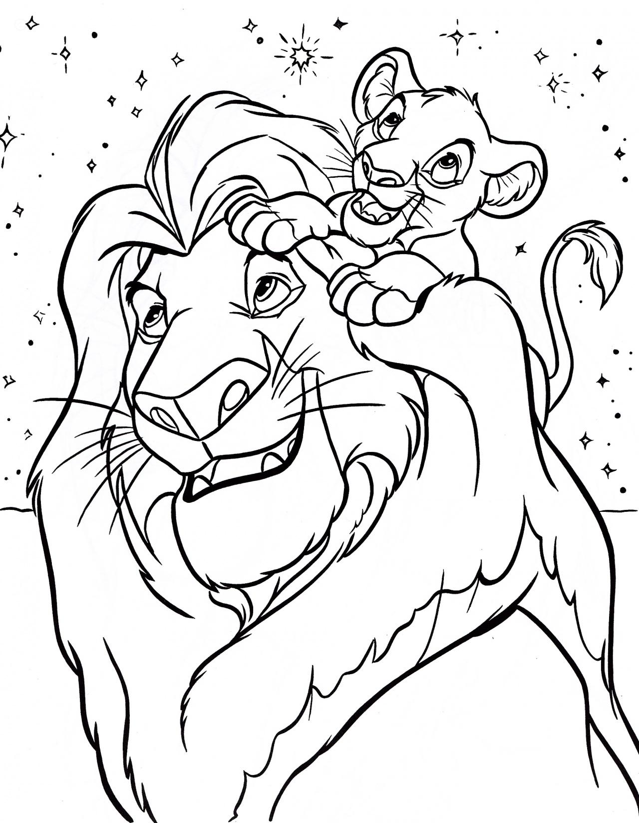 1280x1648 Lion King Coloring Pages Best For Kids New Simba Page