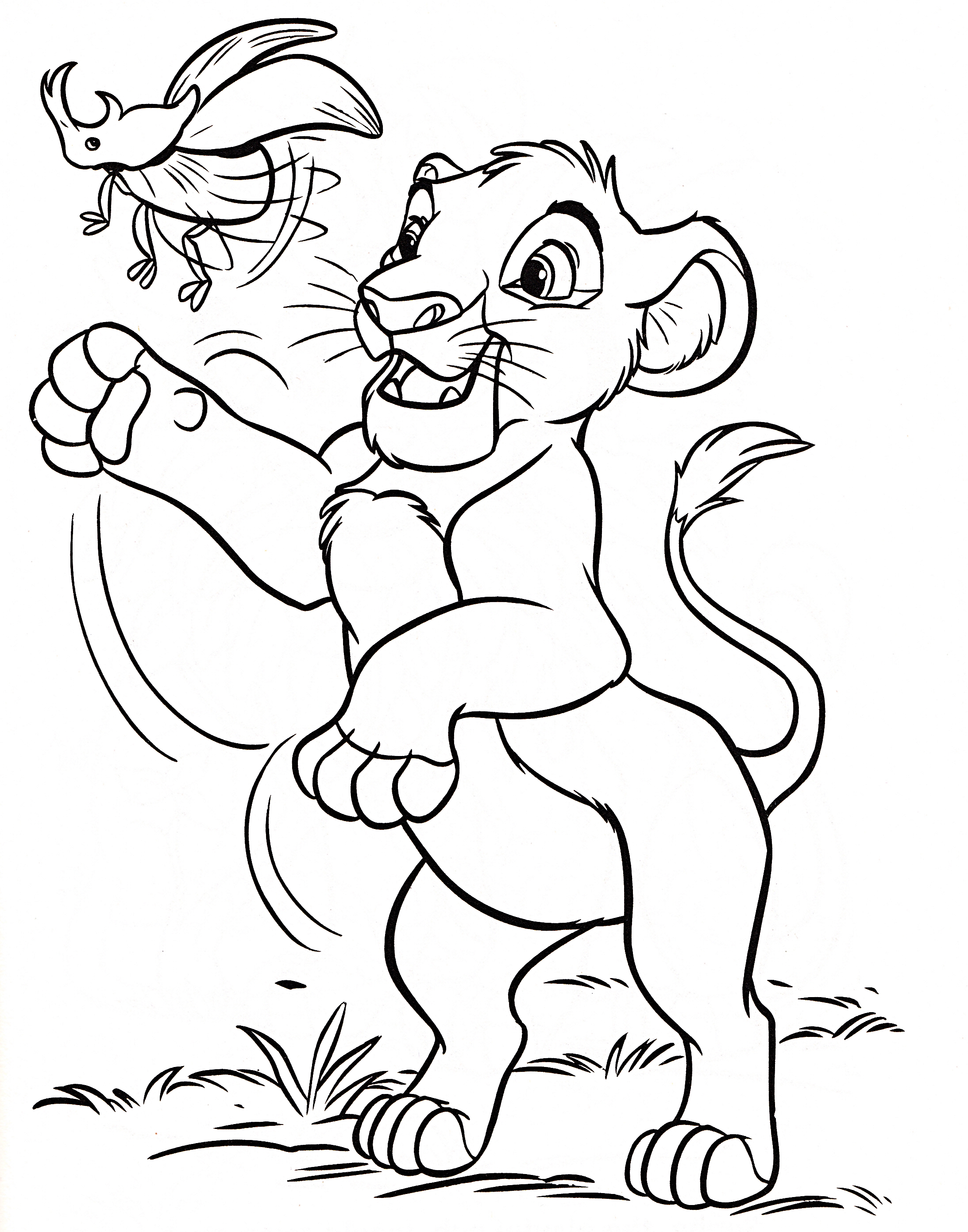 2187x2785 Print Lion King Coloring Pages Disney Online Inside Simba