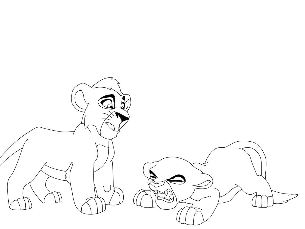 1024x768 Lion King 2 Coloring Pages Kiara And Kovu To Print Coloring Book