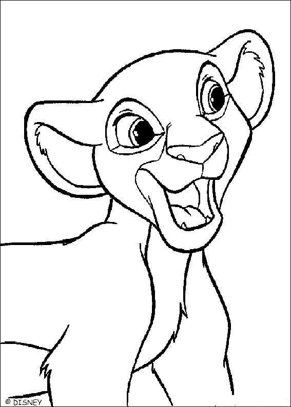 567x794 Lion King Kiara Coloring Pages