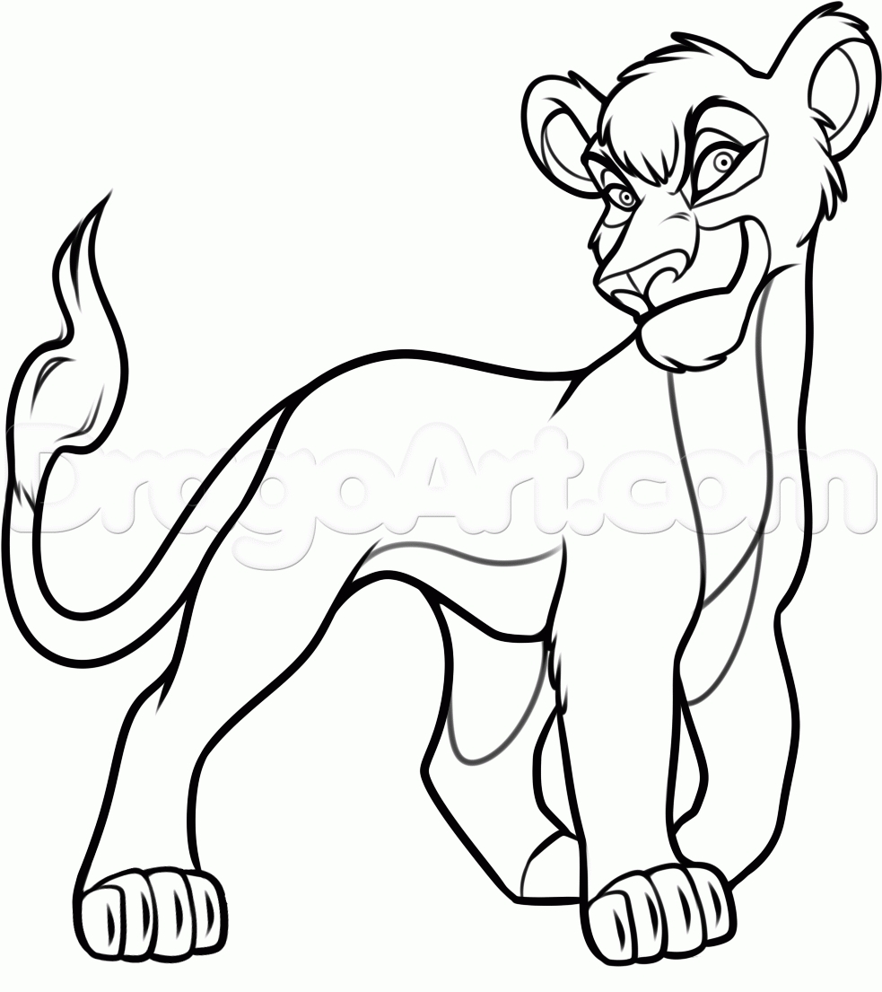 983x1105 Guaranteed Lion King Coloring Pages Kovu Fresh