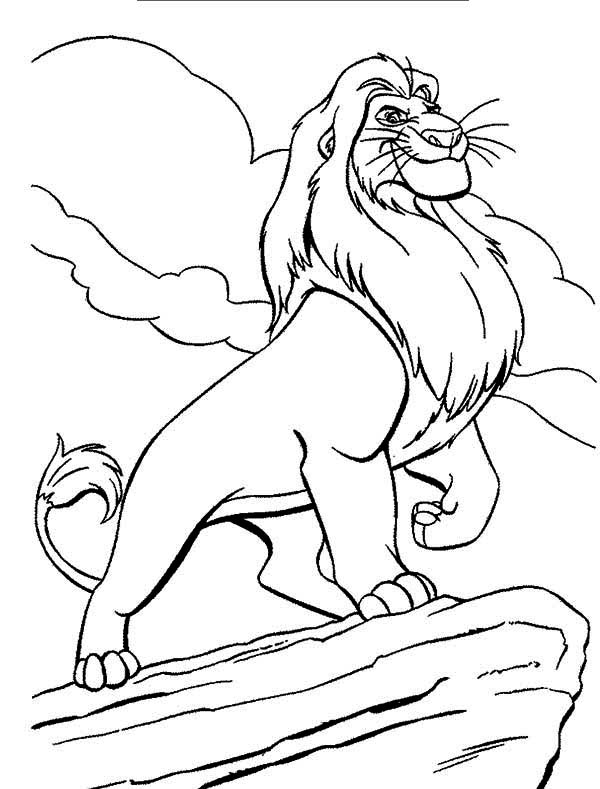 600x789 Mufasa Lion King Coloring Pages