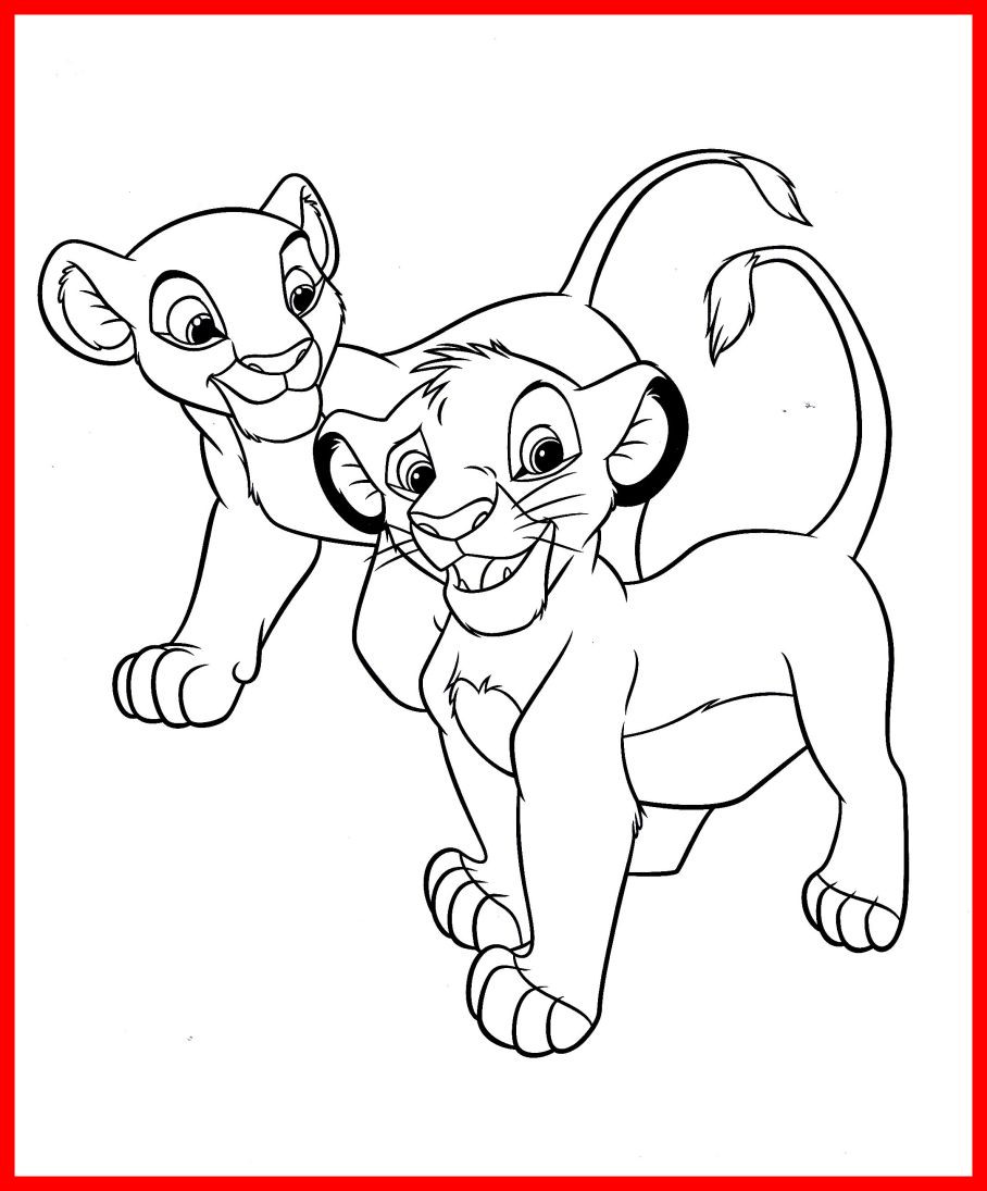 908x1095 Lion King Coloring Pages To Download And Print Simba Catgames Co