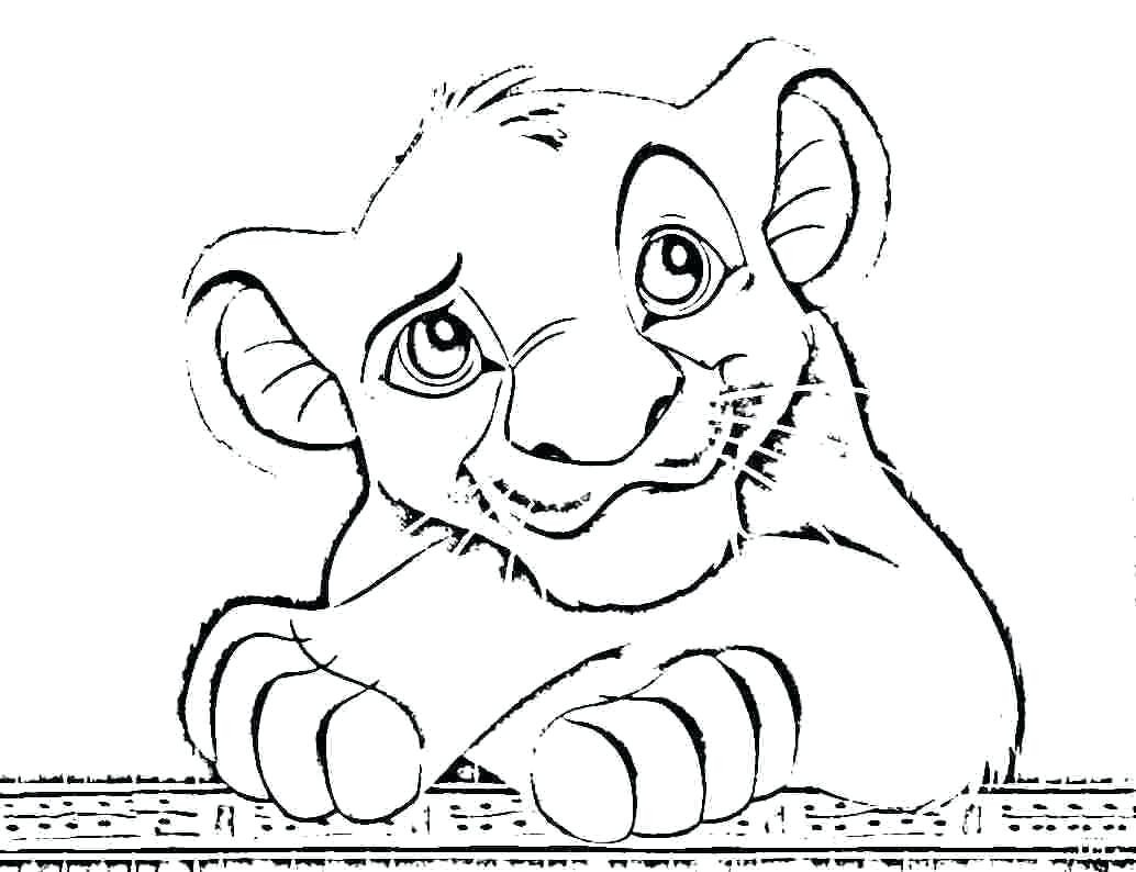 1034x794 Lion King Coloring Pages Best For Kids At Simba And Nala
