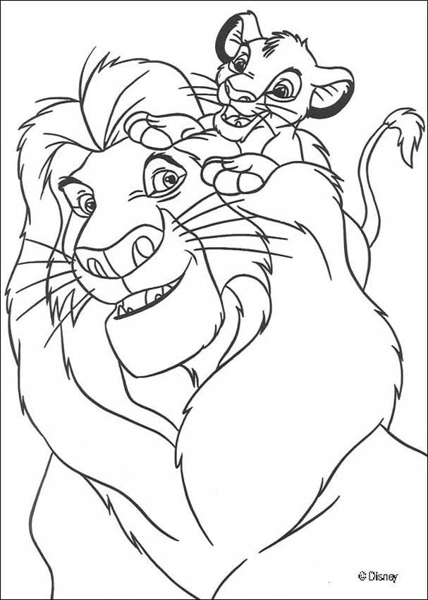 607x850 The Lion King Coloring Pages