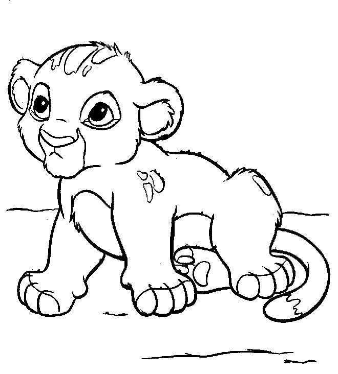 Lion King Coloring Pages Simba at GetColorings.com | Free printable ...