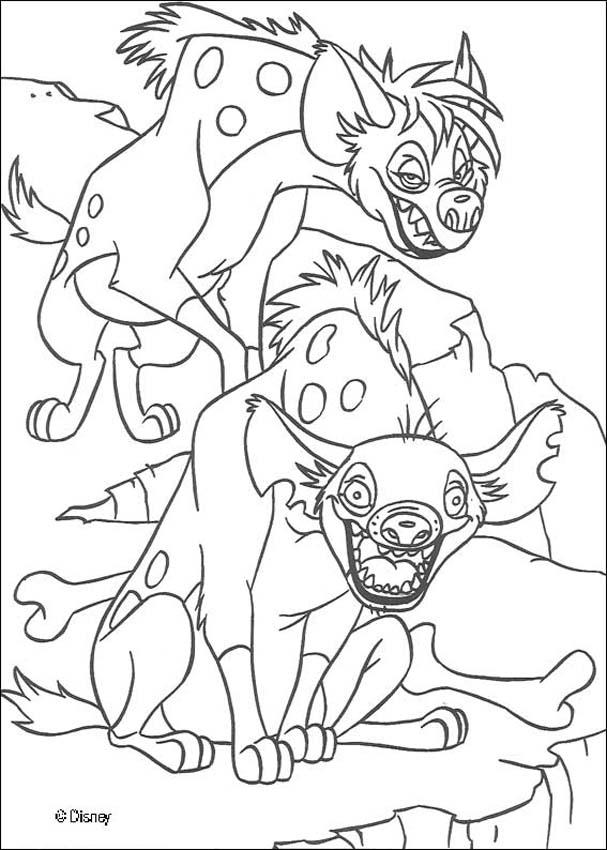 607x850 Shenzi And Banzai The Hyenas Coloring Pages