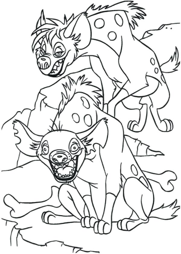 600x842 Hyena Coloring Page Awesome And Hyena Fighting Coloring Page Lion