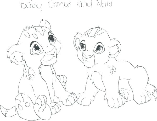 600x461 Baby Nala Coloring Pages Nala Coloring Pages Lion King Printable
